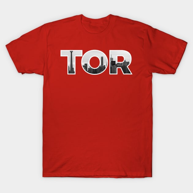 Toronto Raptors TOR Skyline T-Shirt by StupidHead